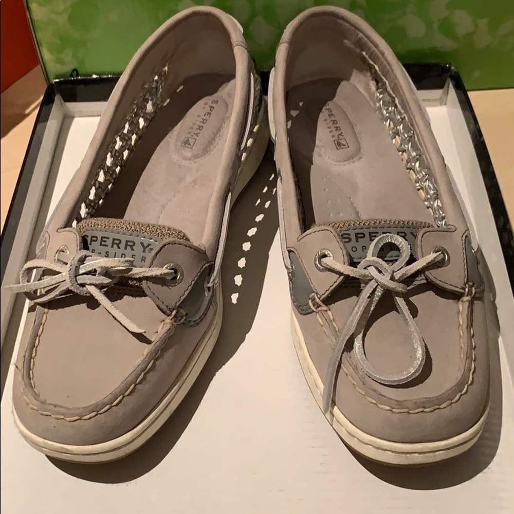 Sperry Angelfish Boat shoes in silver gray